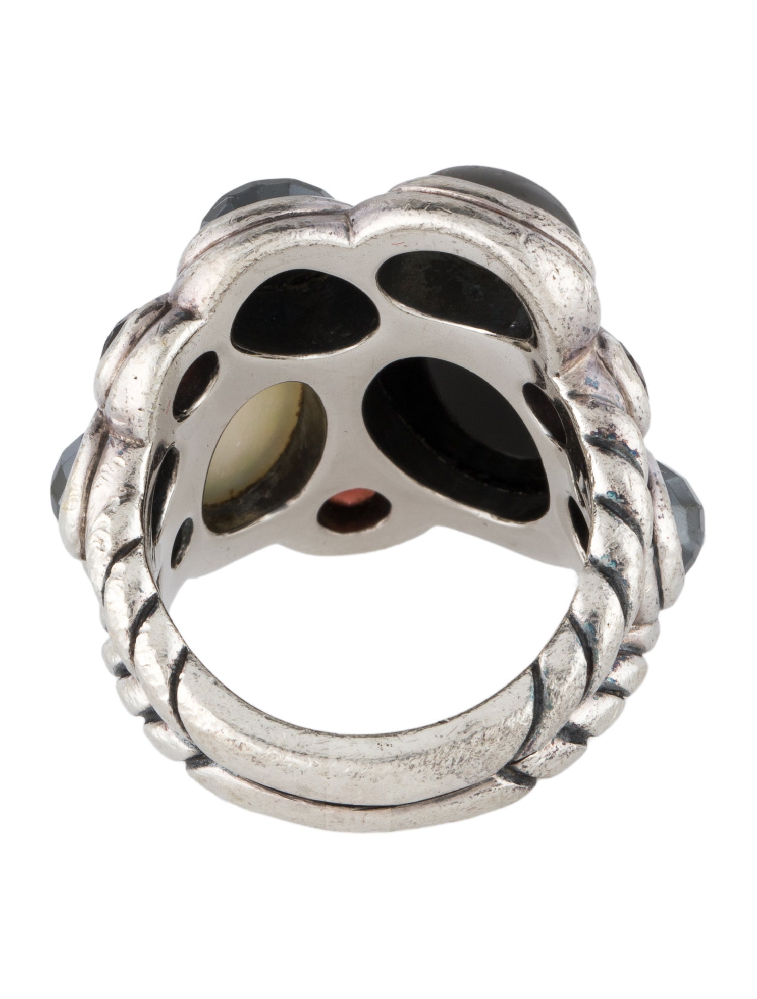 David Yurman Mother of Pearl, Diamond & Multistone Cocktail Ring